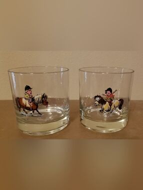 Equestrian Horse Norman Thelwell Funny Drink Glassware